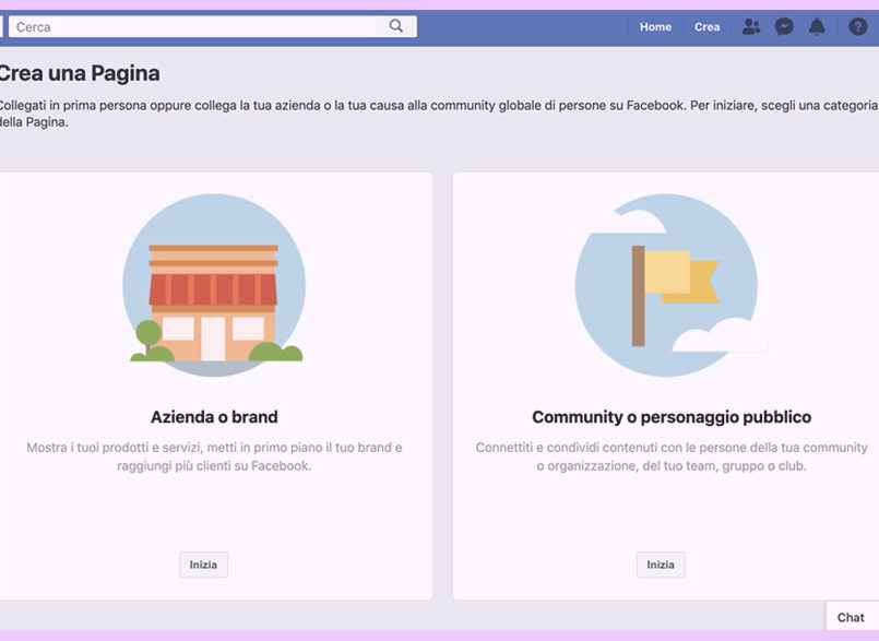 Impostare correttamente pagina Facebook